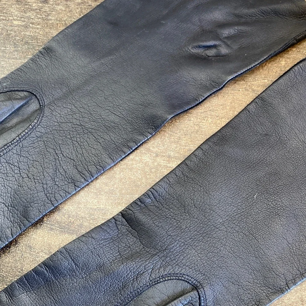 VTG‎ Elegant Black Kid Leather 12.5